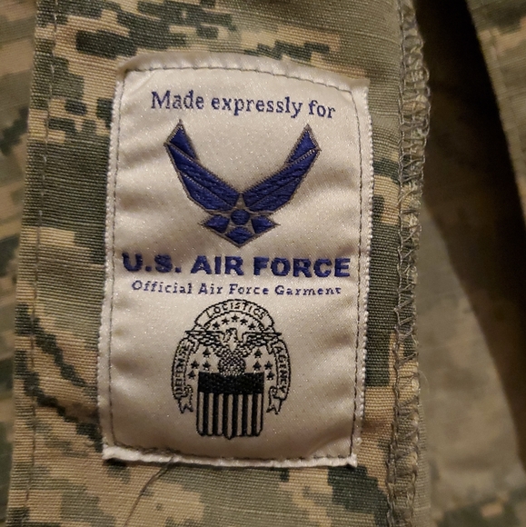 US Air Force Camo Uniform Jacket/Shirt Button Up Size 40R - Picture 13 of 13